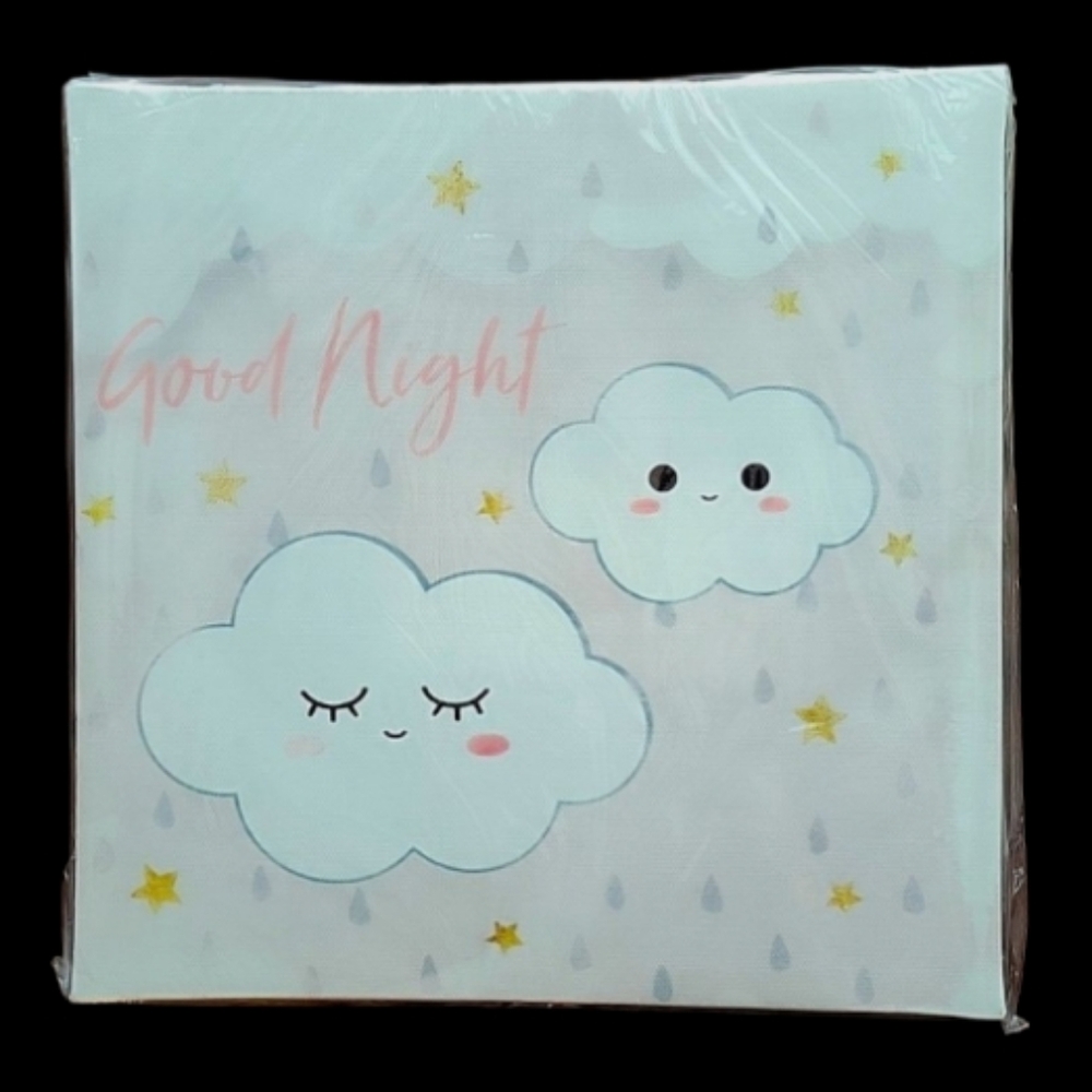 BRAND NEW Good Night Painted Canvas Artwork